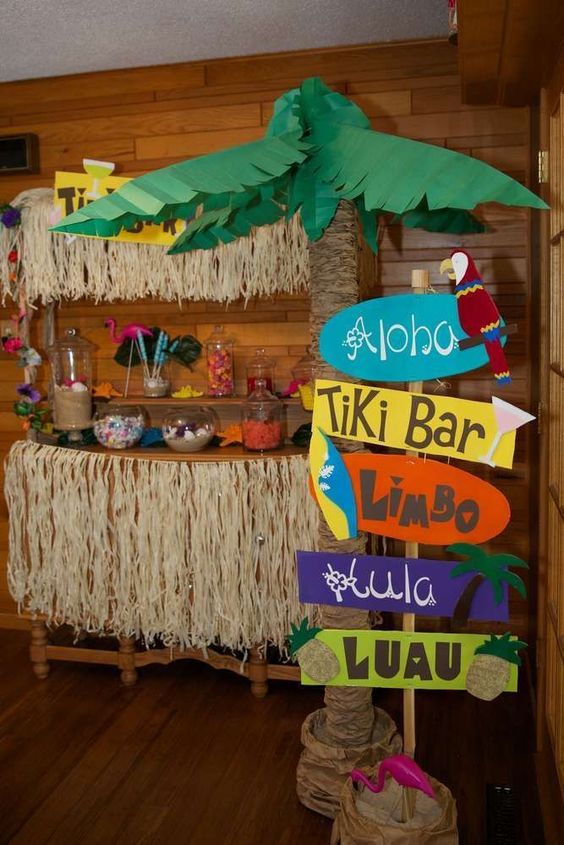 luau party decorations 50th Birthday Surprises for Her Florida Birthday Ideas